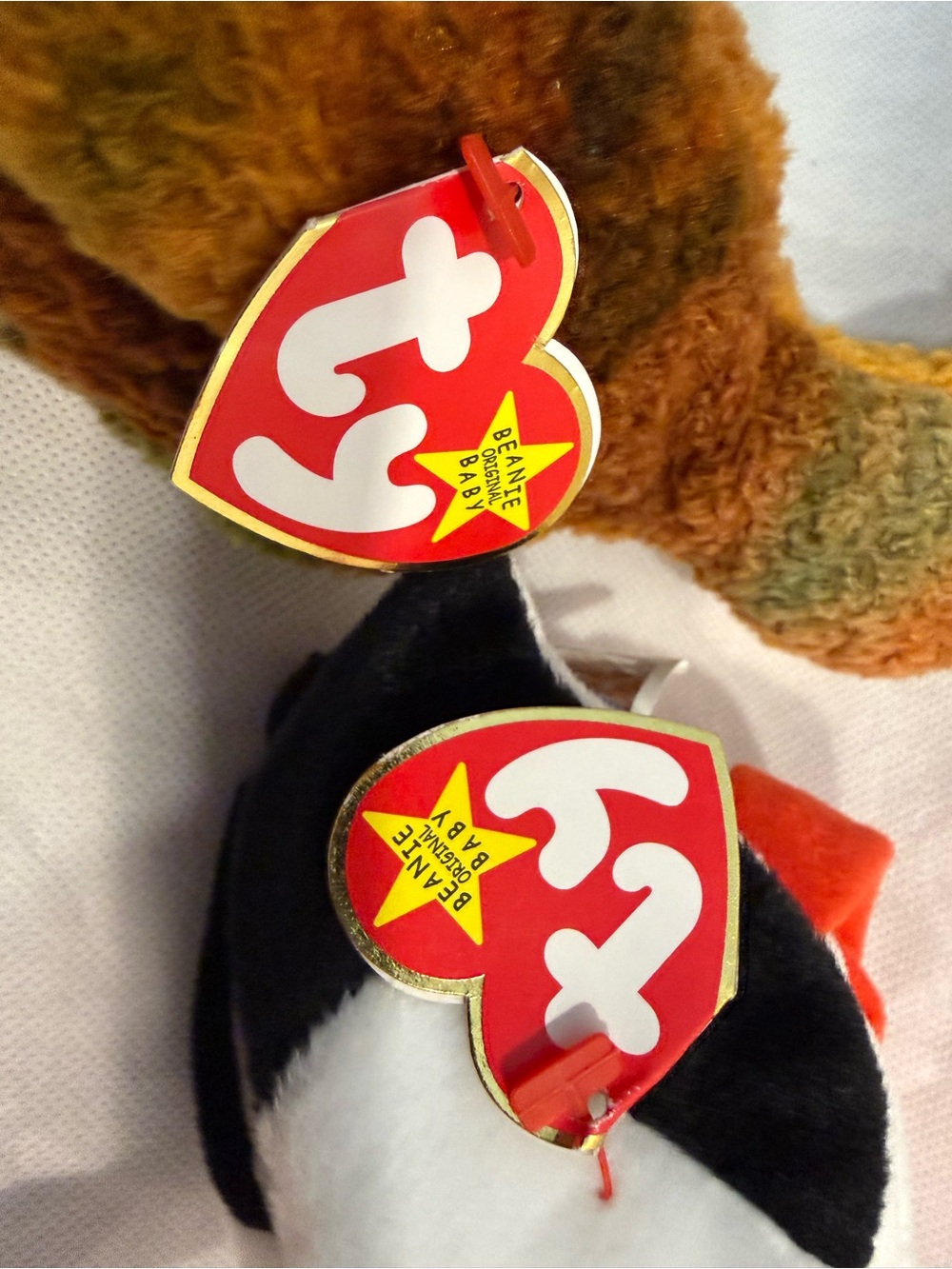 Ty Beanie Babies Stilts and Beak - Kiwi and Stork Bird Duo - Picture 3 of 7